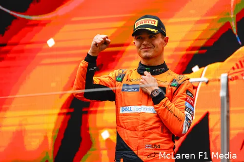 <i>Lando Norris eindigde al vijftien keer op het podium.</i>