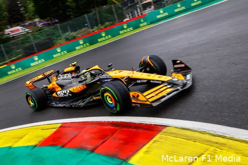 Mercedes kreeg er onder natte omstandigheden niet dezelfde tijden uit als Red Bull.