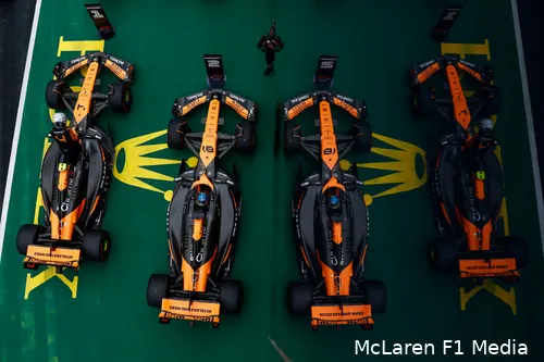 lando norris oscar piastri frontrowlockout kwalificatie hongarije