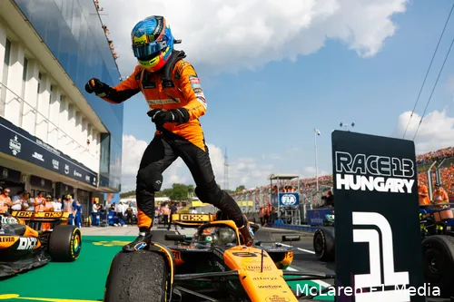 Piastri eindigde al meerdere keren voor Norris. (Foto: McLaren F1 Media)