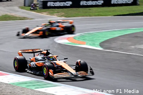 Piastri en Norris in Monza&nbsp;