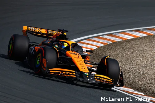 <i>Piastri viel tegen in Zandvoort.</i>