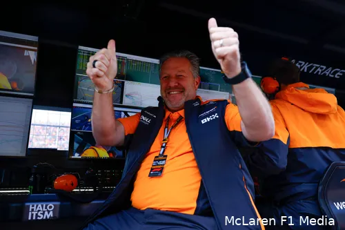zak brown mclaren gp nederland zondag 2024