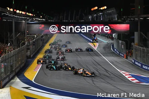 mclaren lando norris max verstappen lewis hamilton george russell singapore gp zondag 2024 3