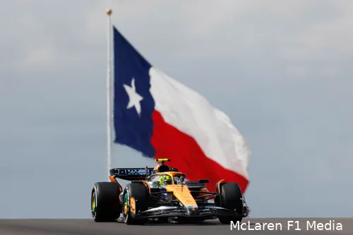 lando norris mclaren vrijdag usa sprintweekend cota mcl38