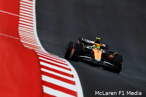 lando norris mclaren vrijdag usa sprintweekend cota mcl38
