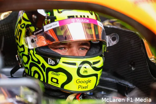lando norris mclaren vrijdag usa sprintweekend cota mcl38