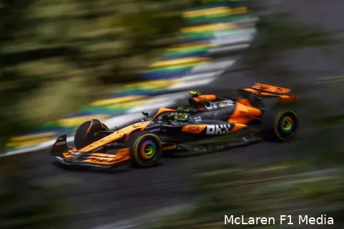 Norris mag de race aanvangen vanaf P1.