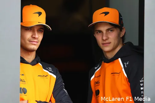 lando norris oscar piastri 2025 china mclaren