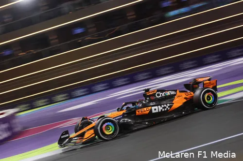 <i>De McLaren presteert goed, zelfs in hoge temperaturen.</i>