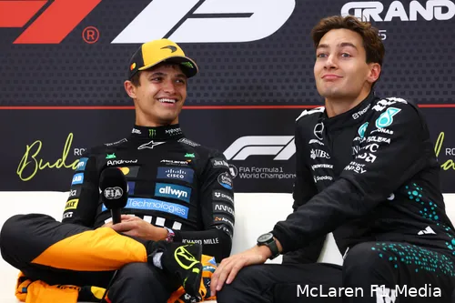lando-norris-mclaren-gp-hongarije-2025-zondag-george-russell-mercedes
