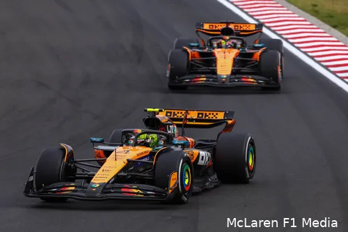 lando-norris-oscar-piastri-zondag-race-mclaren-hongarije