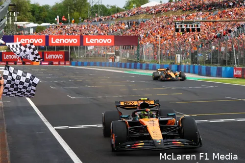 lando-norris-oscar-piastri-zondag-race-mclaren-hongarije