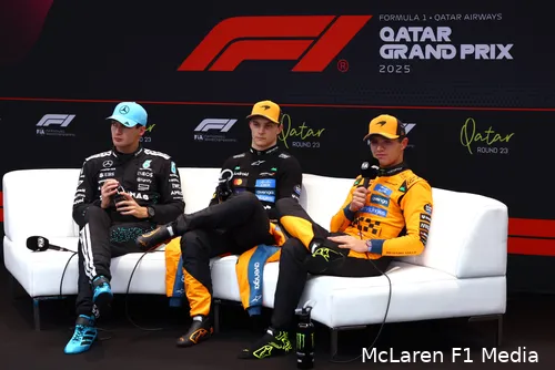 lando-norris-oscar-piastri-mclaren-gp-qatar-2025-zaterdag-george-russell-mercedes-persconferentie-2