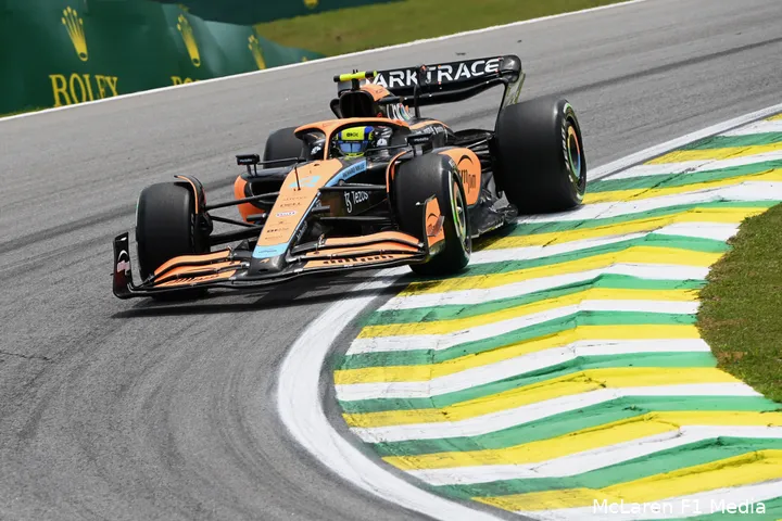 Lando
Norris in de kwalificatie, Autódromo José Carlos Pace, Grand Prix van São Paulo
2022 (Foto: McLaren F1 Media)