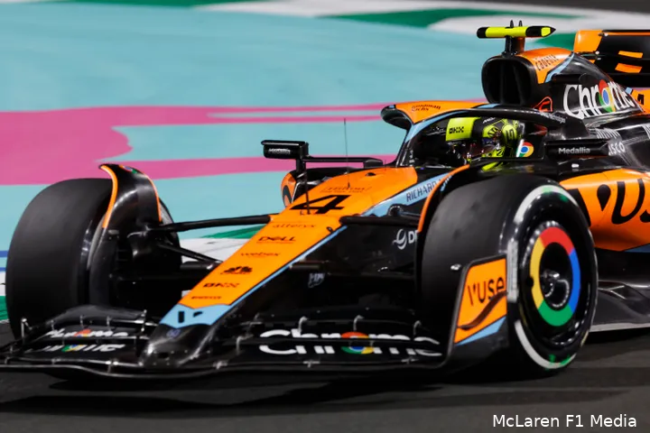 McLaren was er als de kippen bij toen Norris alsmaar beter en beter werd. (Foto: McLaren F1 Media)