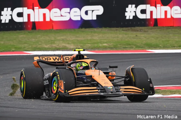 lando norris mclaren china race 2024