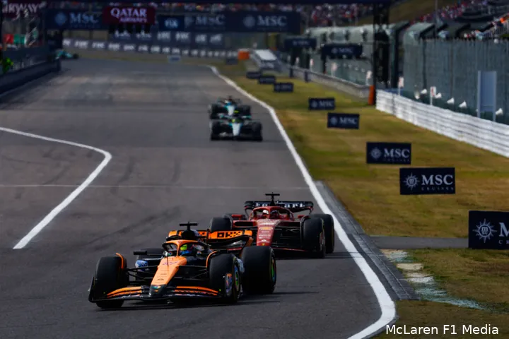 McLaren hoopt de rode bolide achter zich te kunnen houden in de aankomende races. (Foto: McLaren F1 Media)