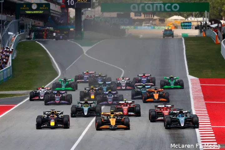 grid start race spanje