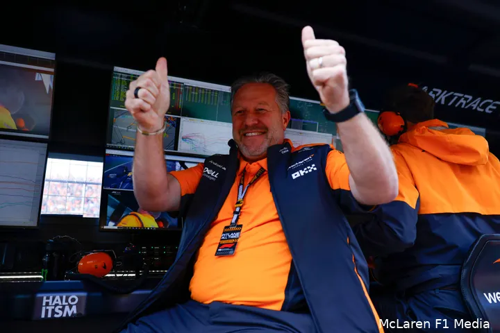 zak brown mclaren gp nederland zondag 2024