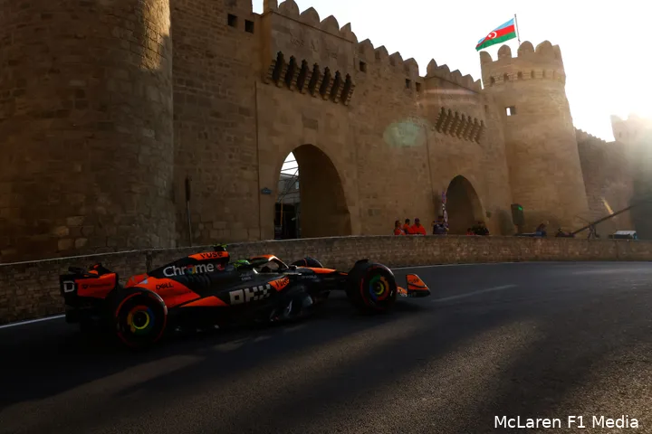 Norris, kwalificatie Grand Prix van Azerbeidzjan 2024: uitgeschakeld in Q1.