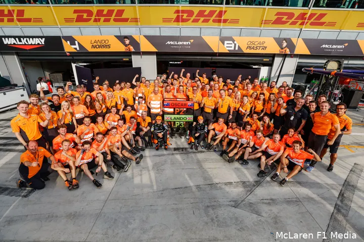 <i>McLaren staat op het punt om voor het eerst sinds 2012 de leiding bij de constructeurs te pakken.</i>