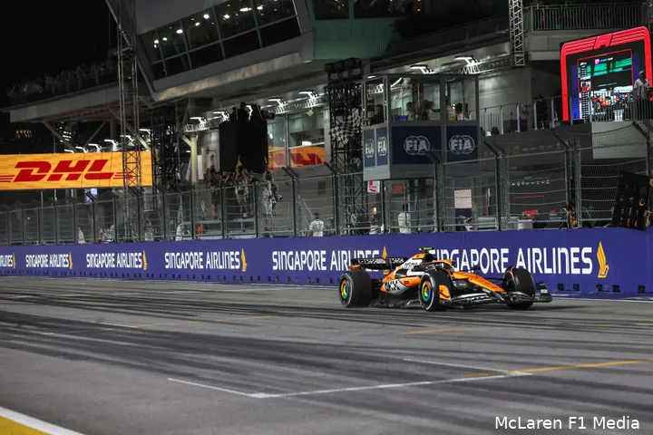 mclaren lando norris singapore gp zondag 2024 3