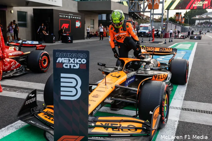 lando norris kwalificatie 2024 mexico zaterdag mclaren p3