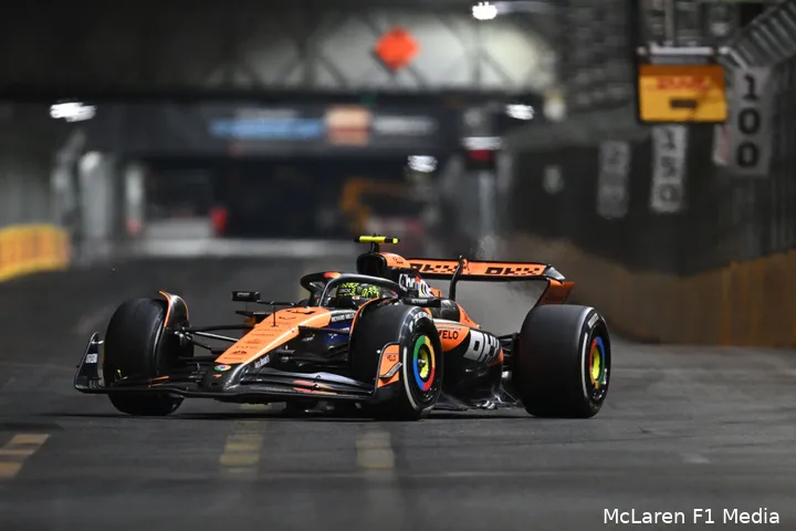 Norris toch weer op wat achterstand tijdens de Grand Prix van Qatar, 2024?