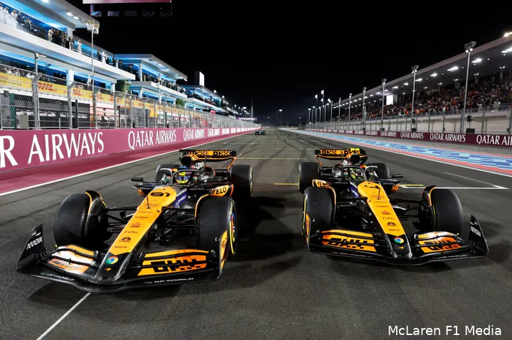 lando norris oscar piastri sprintrace win mclaren qatar 2024