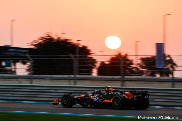 <i>McLaren was snel in de trainingen.</i>