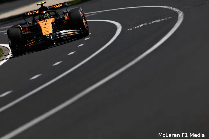 Norris reed de perfecte ronde in de kwalificatie voor de Grand Prix van Australië.