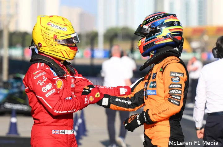 oscar piastri hamilton mclaren china sprintkwalificatie