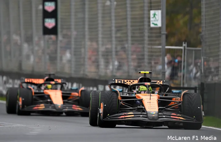 oscar piastri lando norris mclaren gp australie zondag 2025