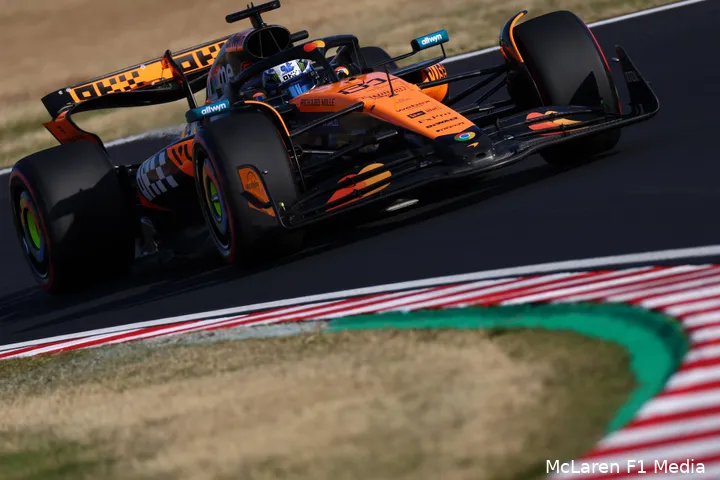 Piastri moet het doen met P3, maar kan zijn regenracerevanche nemen.