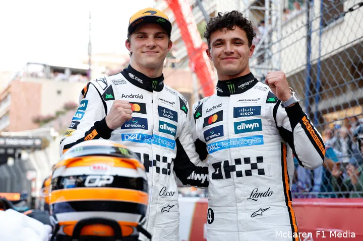 oscar piastri lando norris mclaren 2025 monaco gp 5
