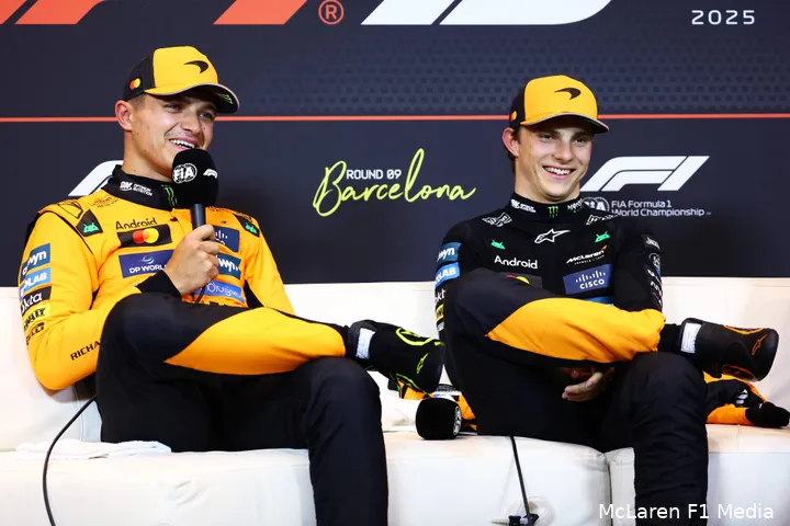 oscar piastri lando norris mclaren gp spanje 2025 zaterdag