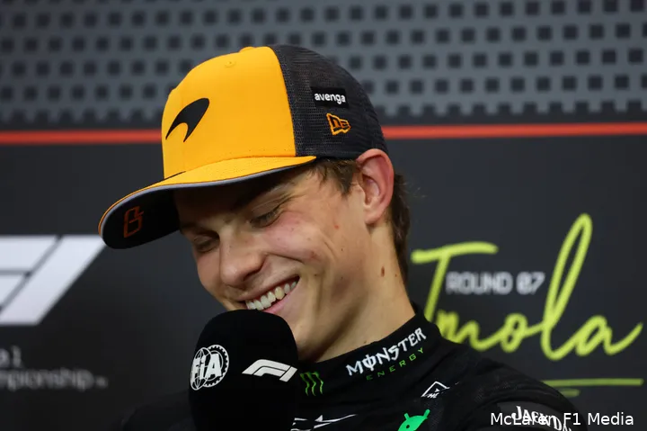 Piastri moet lachen als hij over de bijnaam 'Ice Boy' hoort.