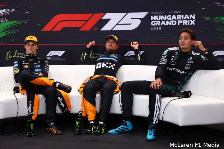lando-norris-mclaren-gp-hongarije-2025-zondag-oscar-piastri-george-russell