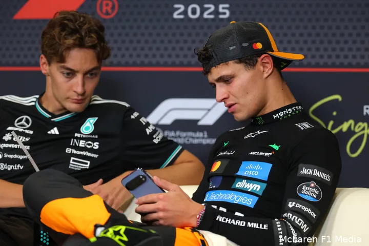 lando-norris-mclaren-gp-singapore-2025-zondag-george-russell-mercedes-persconferentie-2