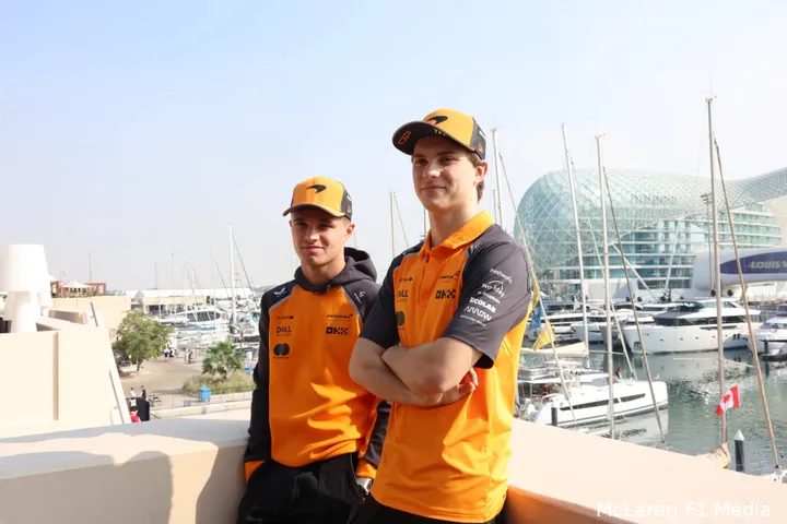 oscar-piastri-lando-norris-mclaren-donderdag-abu-dhabi-2025