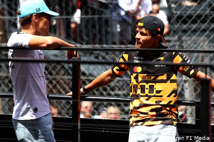 george-russell-mercedes-lando-norris-mclaren-monaco-zondag-2026