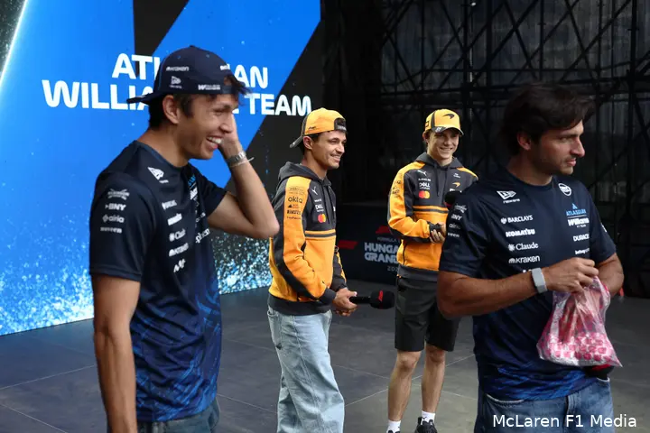 lando-norris-mclaren-gp-hongarije-2026-vrijdag-oscar-piastri-carlos-sainz-alexander-albon-williams