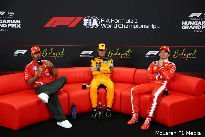 lando-norris-mclaren-lewis-hamilton-charles-leclerc-ferrari-2026-hongarije-zaterdag-kwalificatie-persco