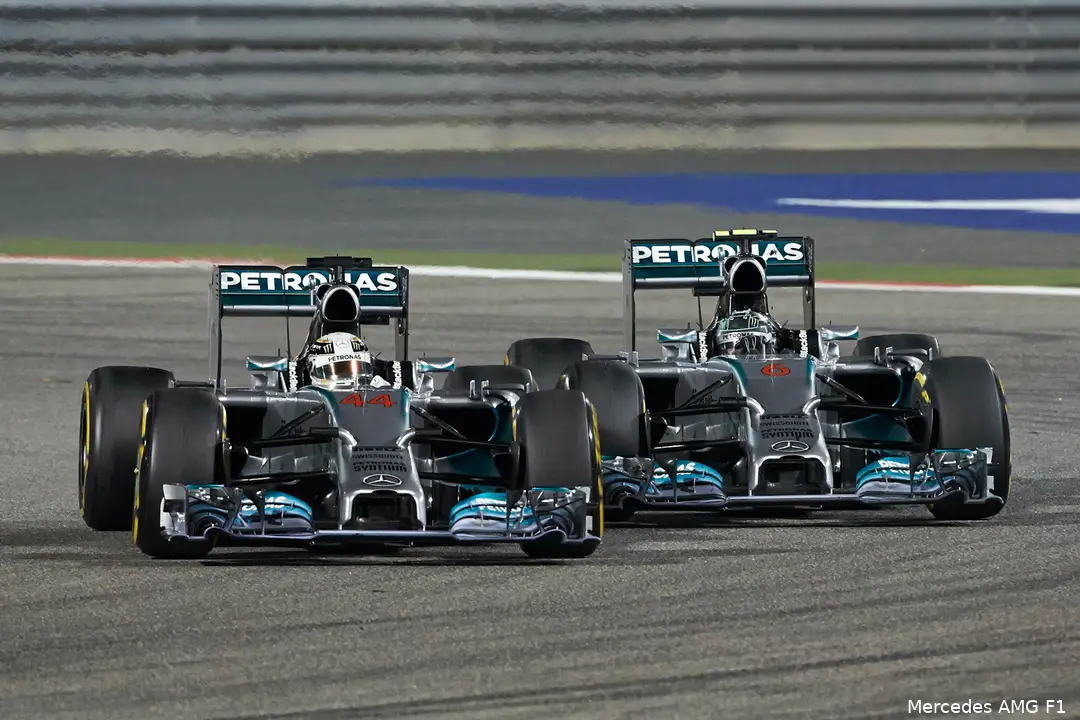 rosberg hamilton mercedes bahrein 2014