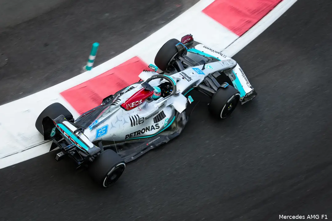 george russell w13 mercedes f1 gp abu dhabi 2022
