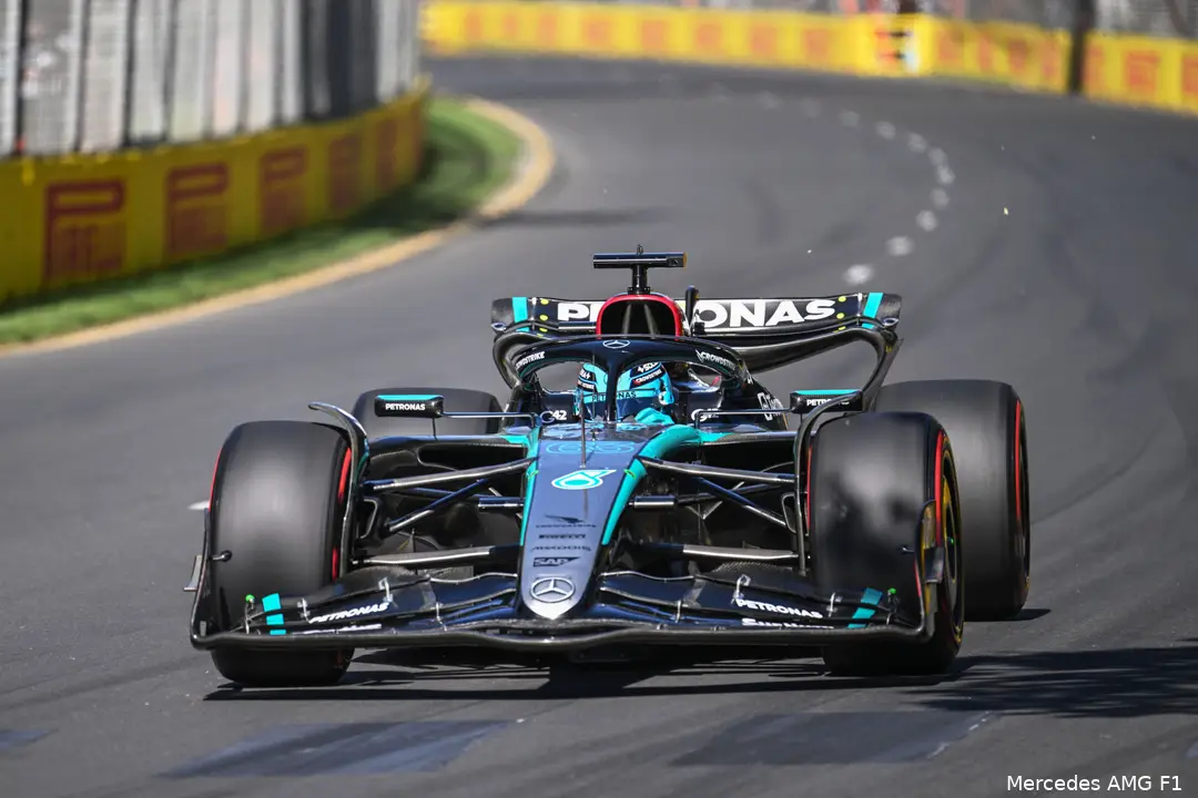 george russell w15 mercedes australie
