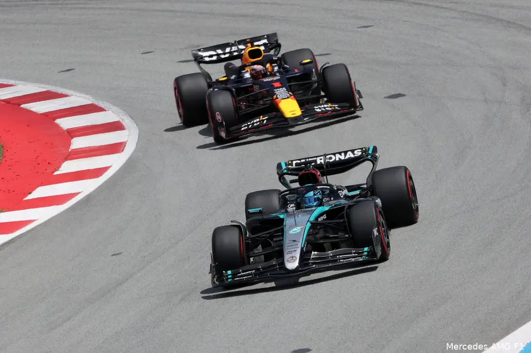 george russell spanje max verstappen