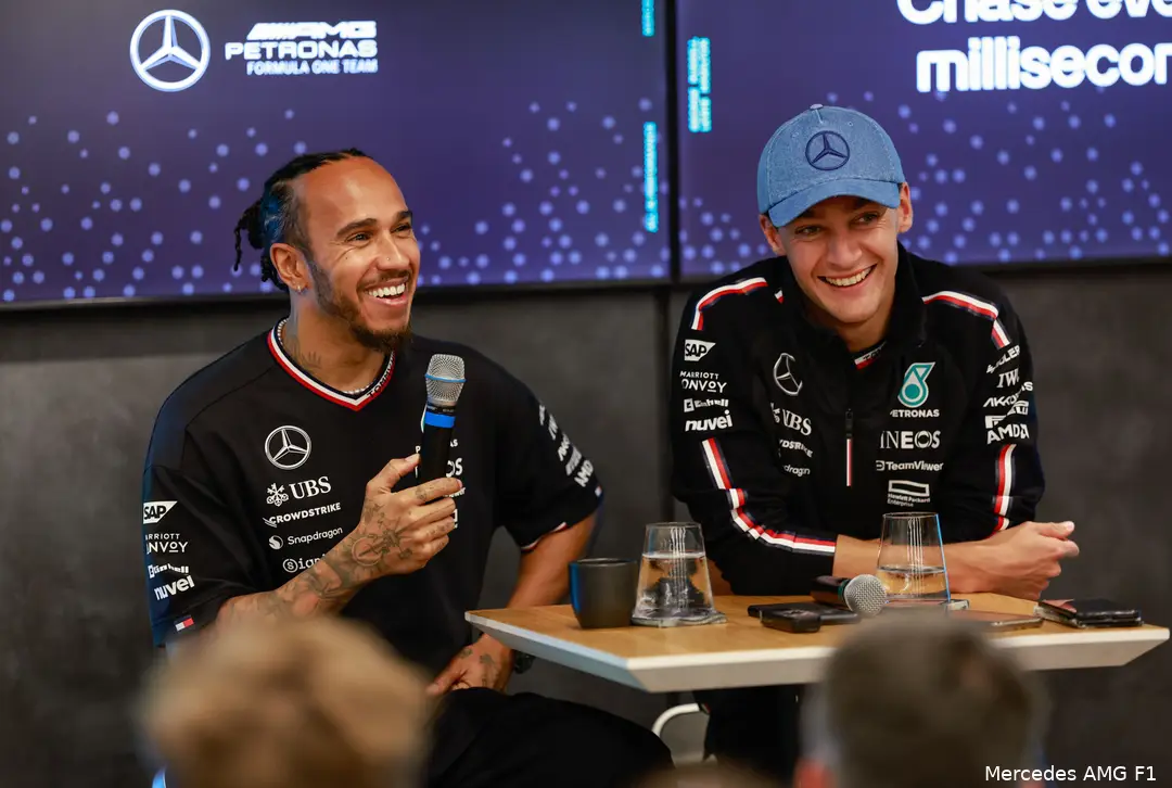mercedes lewis hamilton george russell donderdag belgie