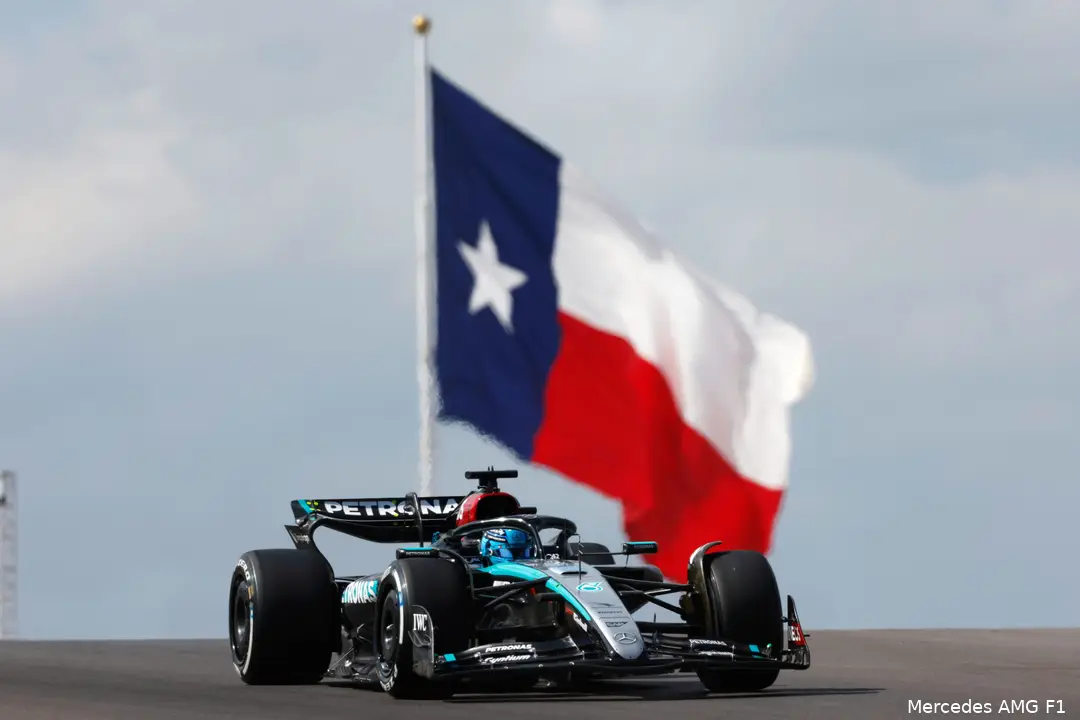 george russell cota usa vrijdag mercedes 2024